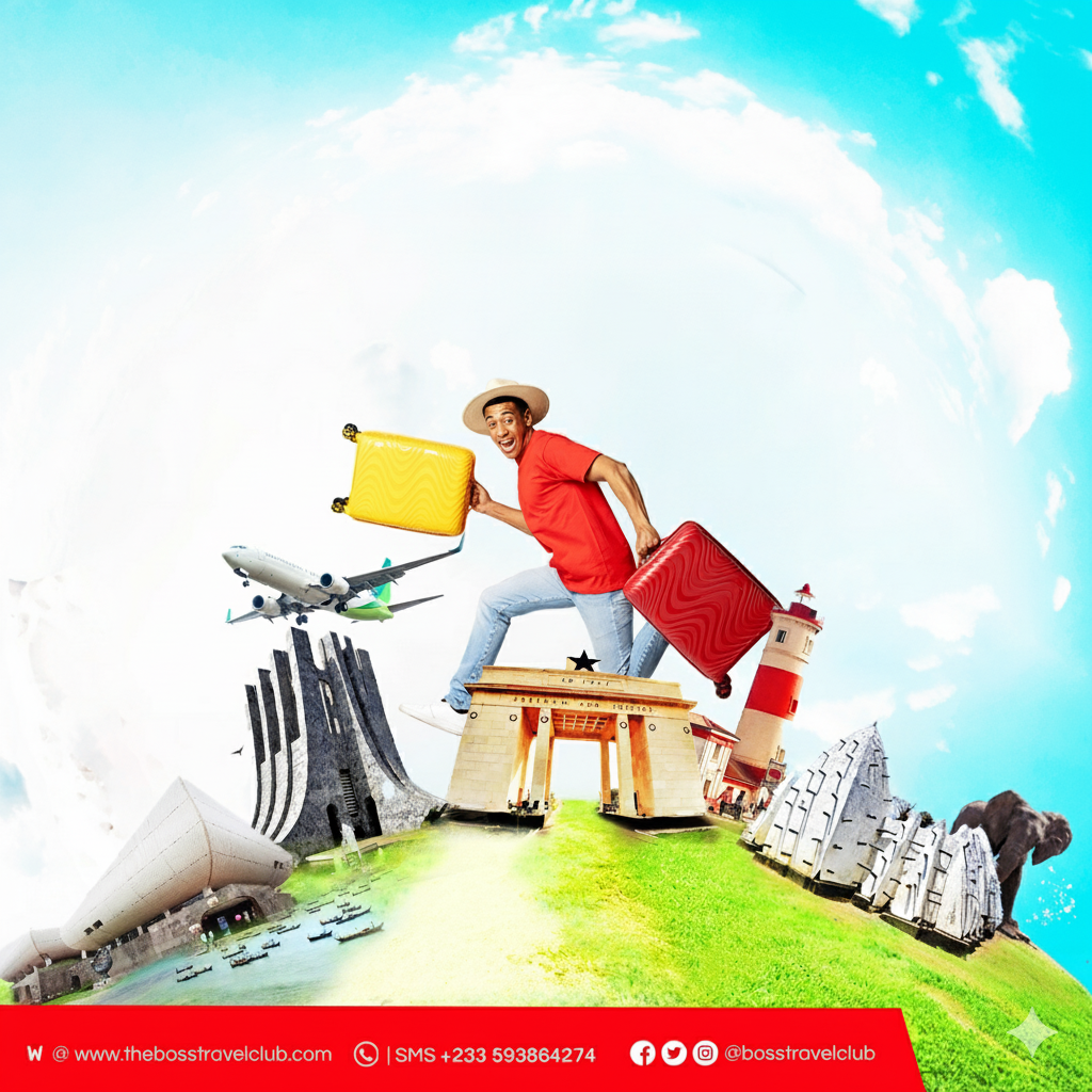 Sponsored trips flyer showing travel benefits for Boss Travel Club members