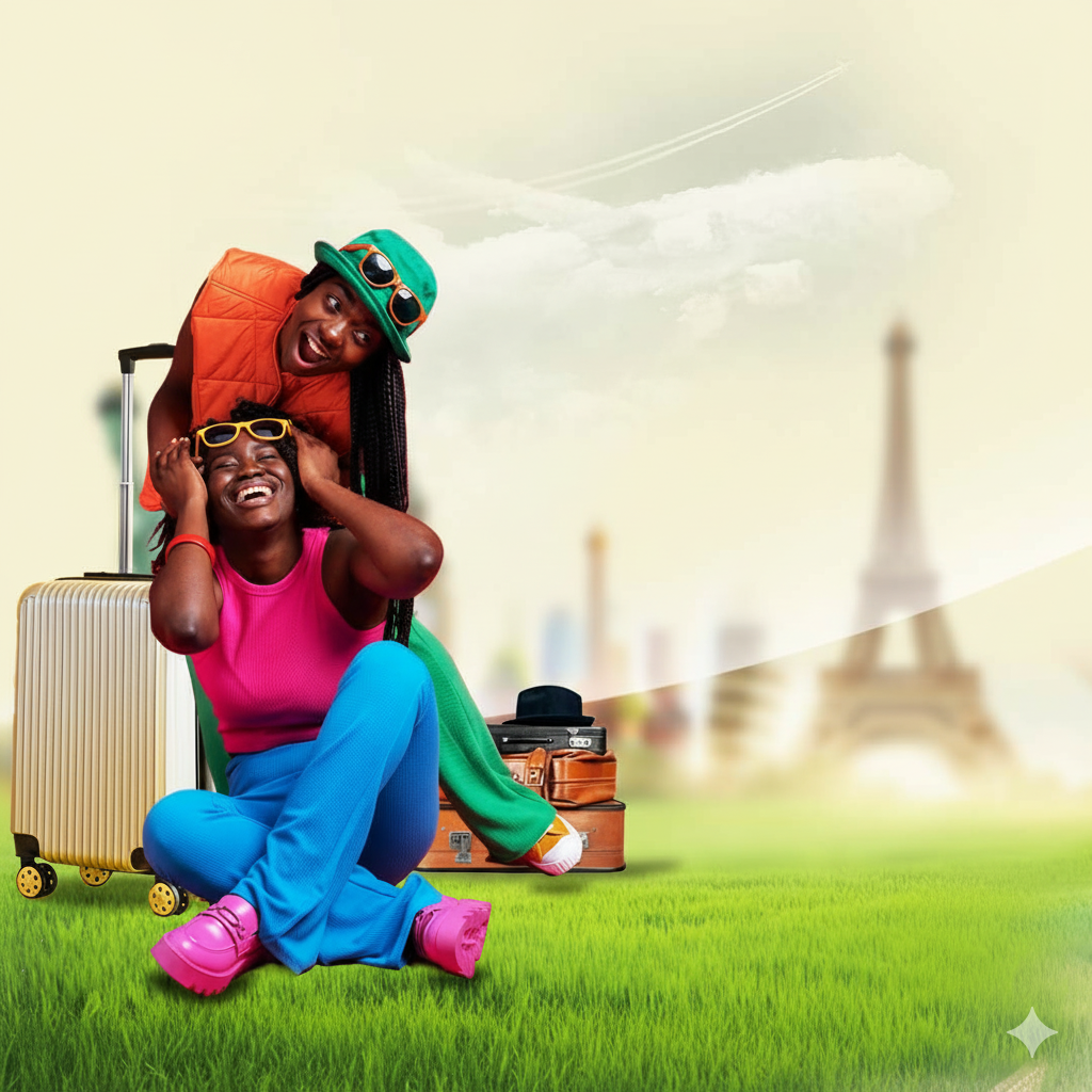 Travel buddy flyer promoting companion travel experiences